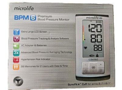 Series 600 BPM 6 Premium Automatic Upper Arm Blood Pressure Monitor  Tested OB