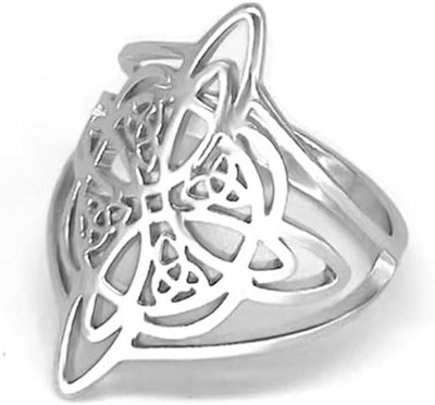 Witches Knot Ring, Stainless Steel Rings with Witch Knot, Celtic Jewelry for Wom