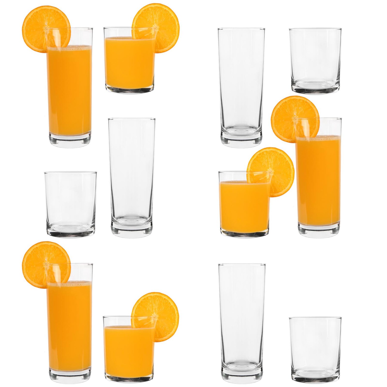 12 pack Liberty Glassware Set - Clear
