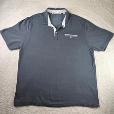 Travis Mathew Mens XL Gray Polo Shirt Short Sleeve Golf Casual Athleisure Light