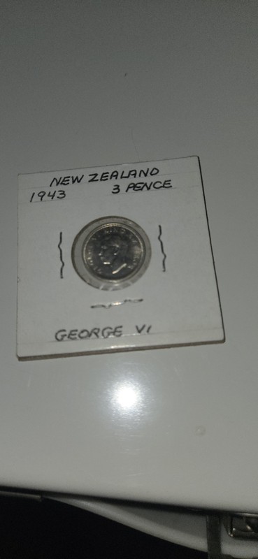 1943  New Zealand 3pence