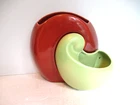 RED WING U.S.A. POTTERY, 2 piece vase, B1814 & B1814A