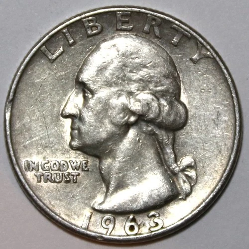 1963-D Washington Quarter - 90% Silver - Extra Fine - #0709EA