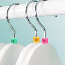 160 PCS Size Tags for Clothing Sizing Rings Racks Clothes Hanger Markers