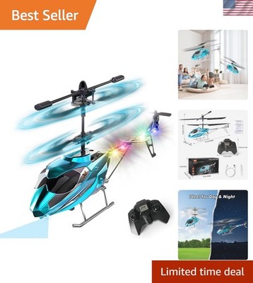 Easy-Fly Remote Control Helicopter with LED Lights for Ages 12+ - Indoor Joy