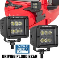 Pair 3 120w Cree Led Work Light Bar Flood Pods Fog Offroad Driving 4wd Utv Atv