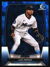 2023 Bowman Chrome Sapphire Edition #87 Luis Arraez Miami Marlins