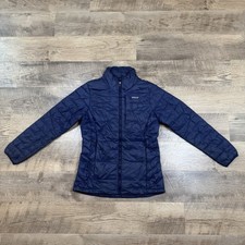 Patagonia Macro Puff Down Jacket Blue Size XS Flaws