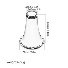 Clarinet Horn Tube High Hardness ABS Clarinet Bell Nickel Plated Ring For Wind