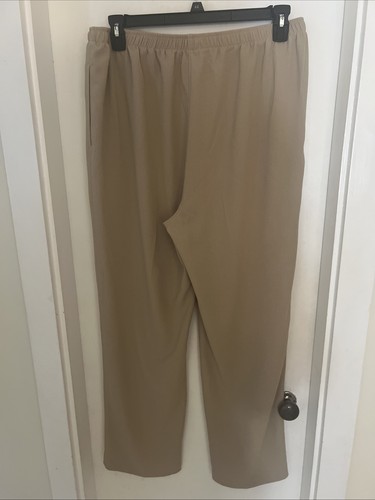 Women’s Draper’s & Damon’s Size XL Beige Pull-on Pants Front Slash Pockets - Picture 3 of 4