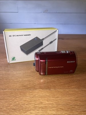 Sony Handycam DCR-SX40 Red Camcorder 60x Zoom 4GB Internal - No Battery - Tested
