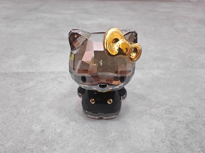 [Selten] Swarovski Kristall Hello Kitty Gold Schleife Figur Limited Edition 1142931