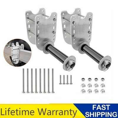 2 Pack Boat Lift Wheel Kit, Adjustable Wheel Bracket, Aluminium Mounting Plate