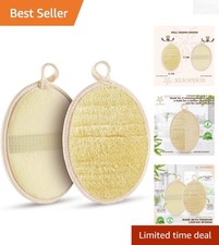 Natural Loofah Exfoliating Sponge Set for Luxurious Shower Experience