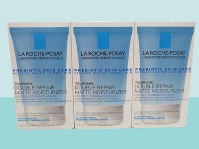 LA ROCHE POSAY TOLERIANE DOUBLE REPAIR MATTE MOISTURIZER 3.38 OZ EXP: 2028 3PCS