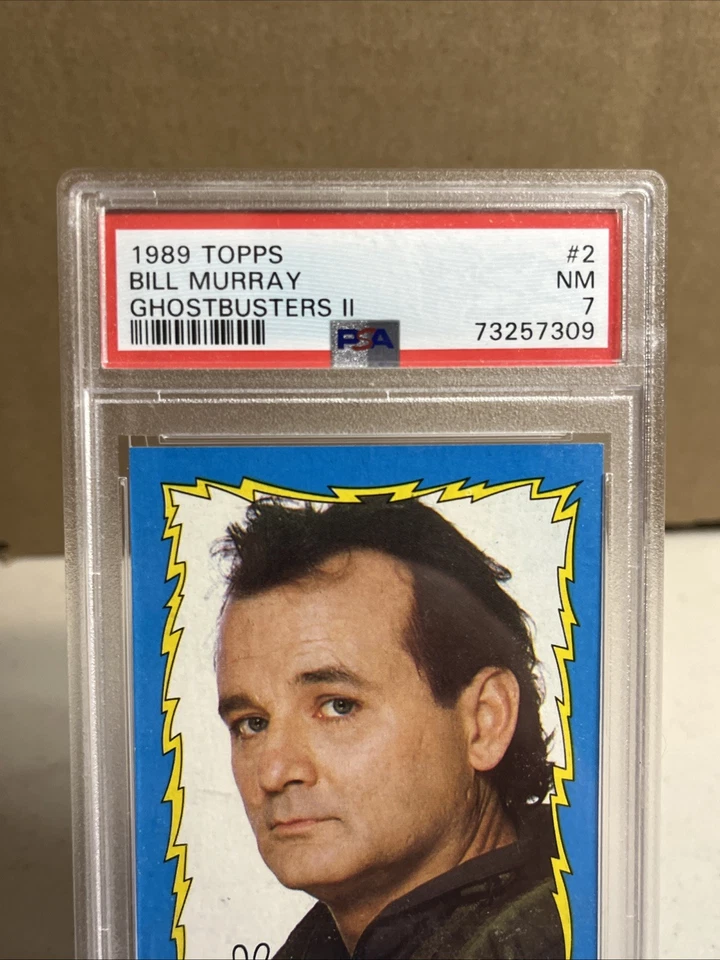 Vintage Bill Murray is Venkman 1989 Topps Ghostbusters II Card #2 PSA 7 - Image 3 of 4
