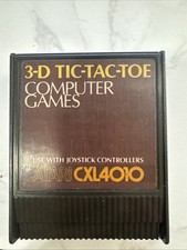Atari 400/800 3-D Tic-Tac-Toe Game Cartridge - TESTED & WORKS image