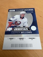 2021 Upper Deck Credentials 2020-21 Debut Ticket Access /999 Kieffer Bellows #94