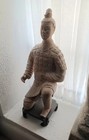 Fine Chinese Warrior Statue, Terracotta, Vintage, Handsome - Asian Art