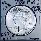 1928 P BU GEM PEACE SILVER DOLLAR UNC MS+++ U.S. MINT RARE KEY COIN 7547