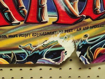 【希少】　Eddie Aikau Quiksilver ポスター QUICKSILVER 1996 Eddie Aikau Surf BIG promotional poster Damaged