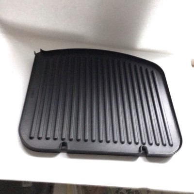 Emson China Plate Grid Top Steak Grill Black
