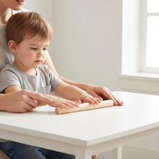 2 Pieces Wooden Rhythm Sticks Long-Lasting Wooden Claves Reusable for Children
