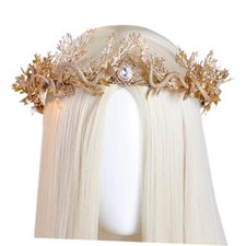 Woodland Greek Medusa Headpiece - Goddess Snake Fairy Crown for Medusa Gold