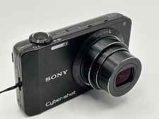 Sony Cybershot DSC-WX10 16.2MP Digital Camera Black - Working - Read Descript