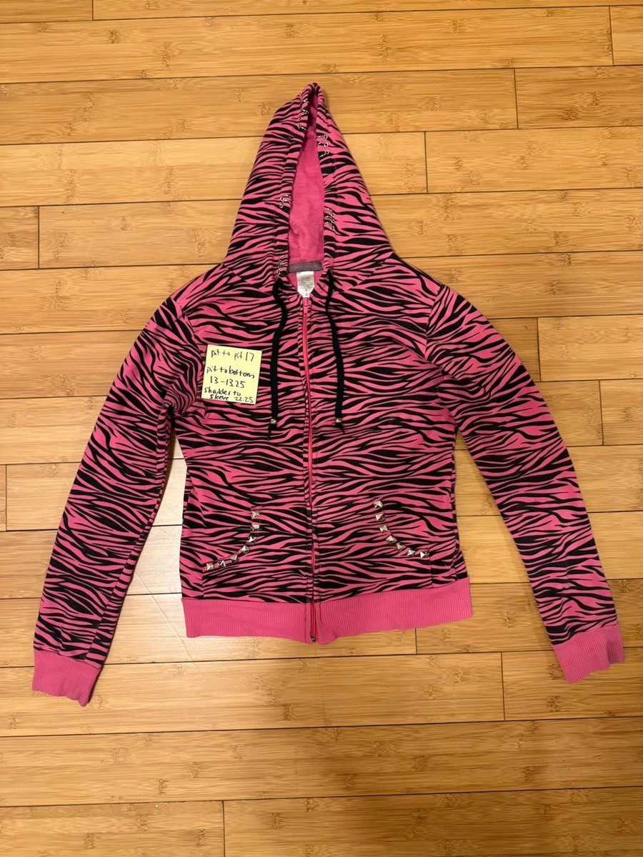 Abbey Dawn 総柄ジップパーカー S ブラック ハートポケット s-l1200.jpg