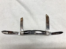 Case XX 64052 ONE DOT 1979 4 BLADE CONGRESS BROWN BONE Scale & Pretty Bone Scale