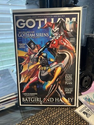 White Widow #8 C2E2 2025 Jamie Tyndall Batgirl & Harley Quinn Homage Signed Coa