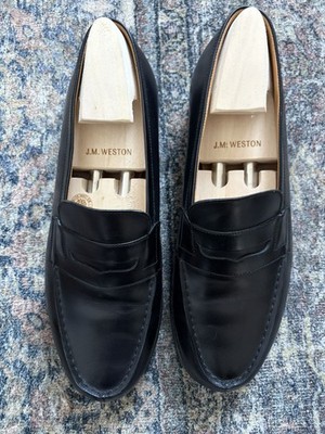 jm weston, black, US 8, made in France 