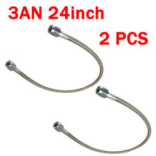 2x 3 An 12 14 18 20 24 30 Stainless Braided Ptfe Brake Line Ends Hose New