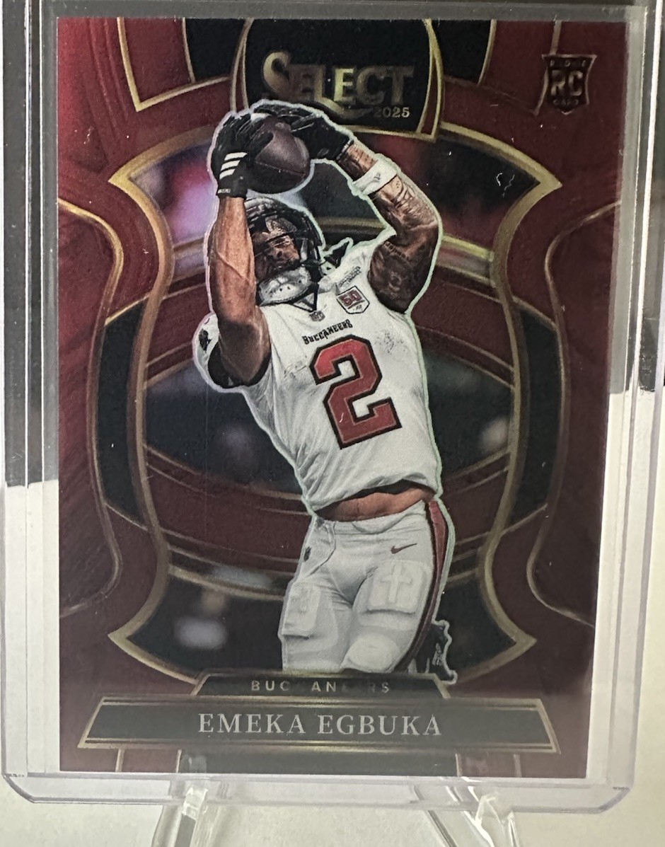 2025 Panini Select Emeka Egbuka Maroon Prizm /149 Concourse #37 (RC) Rookie