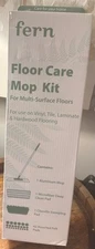 Fern Floor Care 4 Piece 48” Mop Kit Multi-Surface Floors Microfiber &Chenille