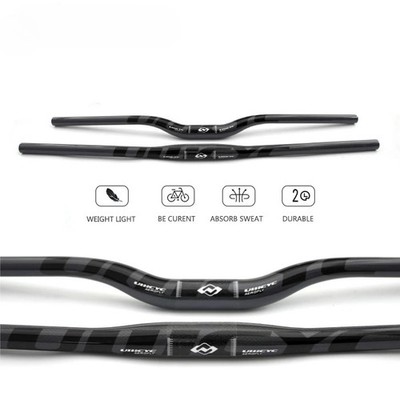 Full Carbon Fiber Mountain Bike Handlebar Flat or Rise Handlebar 31.8*580-740mm 