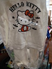 Hello Kitty Halloween Embroidered White Pajama Set
