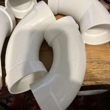 Charlotte Pipe Schedule 40 2 in. Hub x 2 in. PVC Long Sweep Elbow Lot Of 5