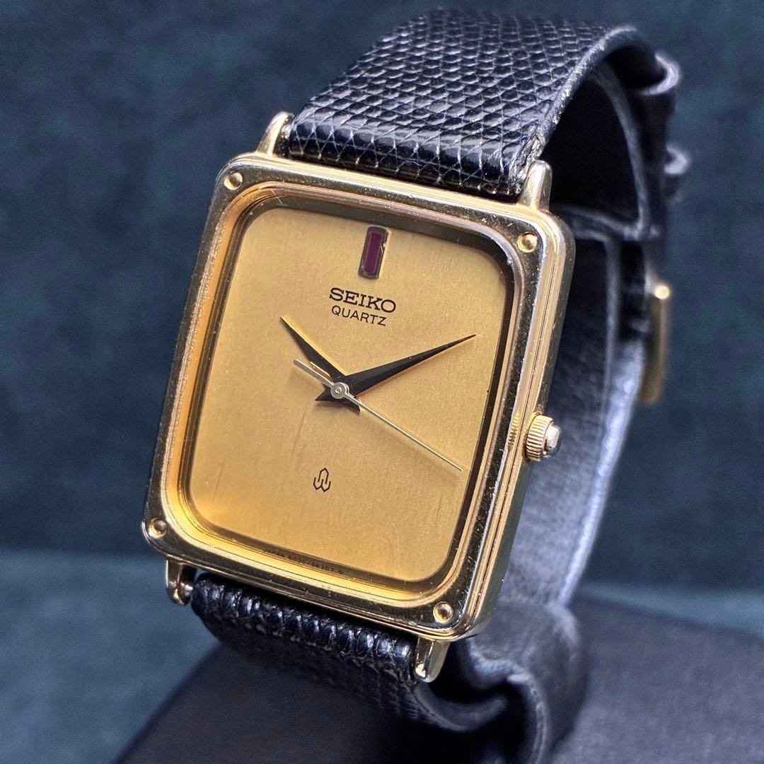 SEIKO シャリオ 6030-5520 ローマン文字盤 新品電池 ベルト SEIKO Quartz 6030 5520 Dress Watch From Japan - Gem