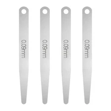 4pcs Metric Thickness Feeler Gauge 0.09mm Single Blade Tapered Feeler Gauge