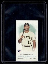 2021 Allen & Ginter Mini Ke'Bryan Hayes RC Pittsburgh Pirates #MRD-11