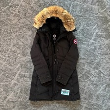 Canada Goose womens lorette black winter parka coat - size fusion medium