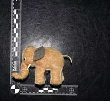 vintage Steiff mohair elephant features a charming brown plush body s108