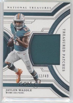 2023 Panini National Treasures Treasured 12/49 Jaylen Waddle #TP-JWA Patch 0j7s