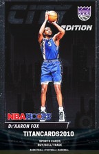 De'Aaron Fox 2023-24 Panini Premium Stock City Edition Sacramento Kings #24