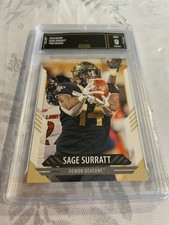SAGE SURRATT DEAMON DEACONS 2021 SCORE RC #331 GRADED 9 L@@@K