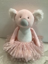 Petit Bon BALLERINA KOALA BEAR in Pink Tutu Plush by FAO Schwarz 12  