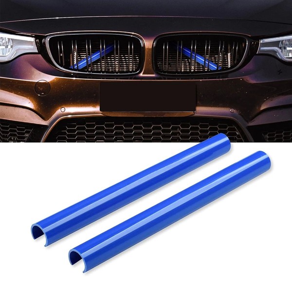 KüHler Grill Zierleisten V Streben Passend FüR BMW F30 F31 F32 F33 F34 Blau~-image