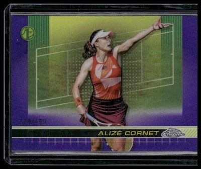 ALIZE CORNET 2024 Topps Chrome Tennis 1st Purple Refractor #/499